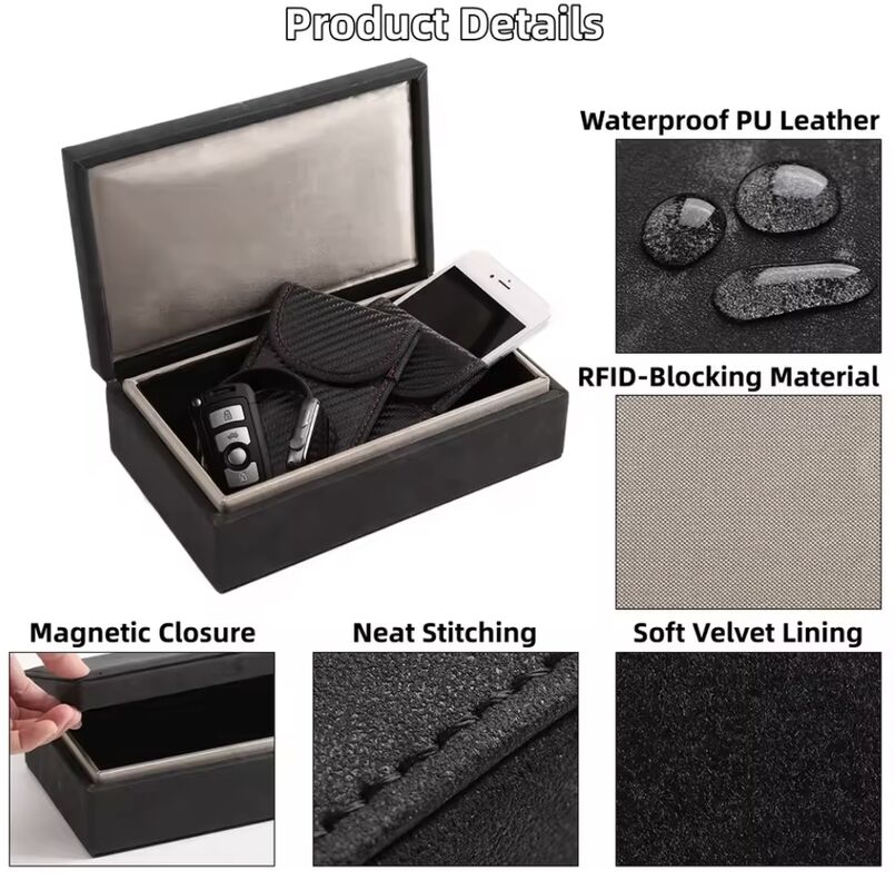 RFID Bluetooth Shielding Faraday Bag Personalized Car Key Case For Men And Women