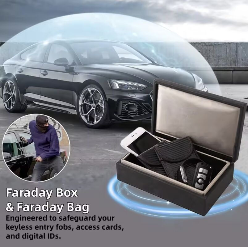 RFID Bluetooth Shielding Faraday Bag Personalized Car Key Case For Men And Women