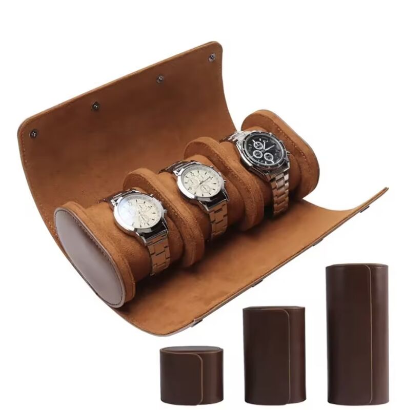 Travel Leather Caja Para Reloj Luxury Portable Watch Box Packaging Watch Roll Case