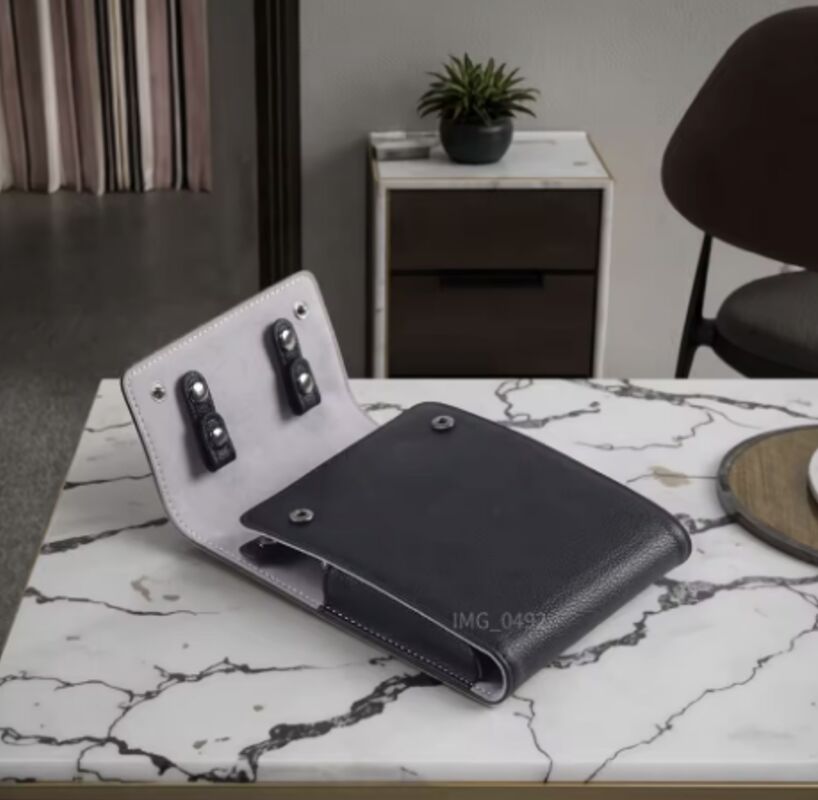 Luxury Men's PU Leather Wristwatch Gift Pouches Watches Bags Portable Watch Storage Bag