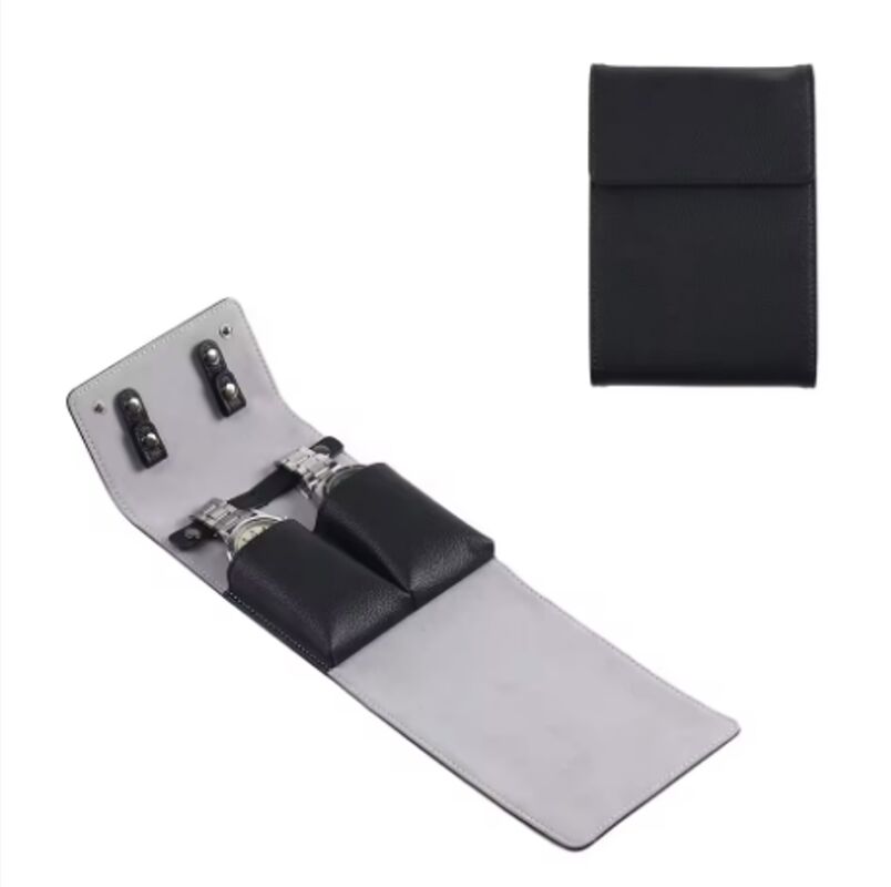 Luxury Men's PU Leather Wristwatch Gift Pouches Watches Bags Portable Watch Storage Bag