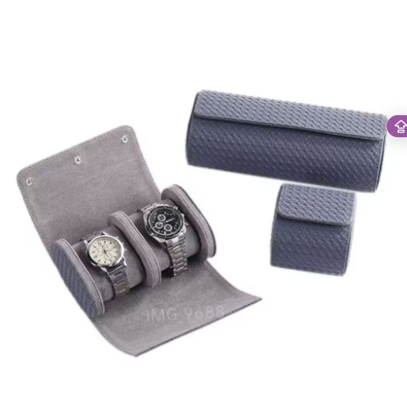 OEM Custom Leather Watch Case Organizer Personalized Logo Watch Roll Box