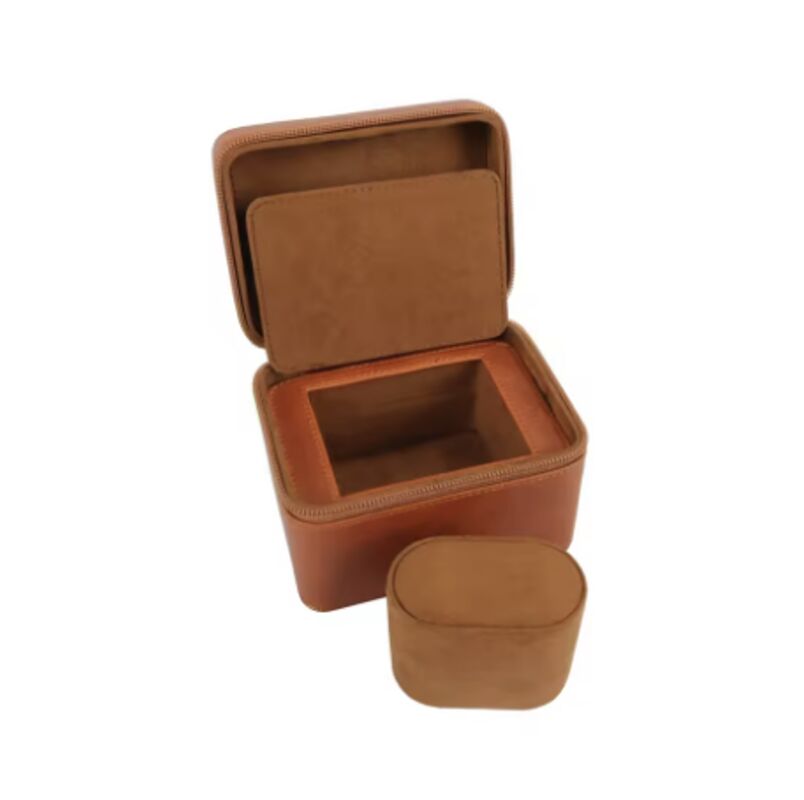 Custom Brand Genuine Leather Watch Boxes Fully Customized Leather Watch Case Holder