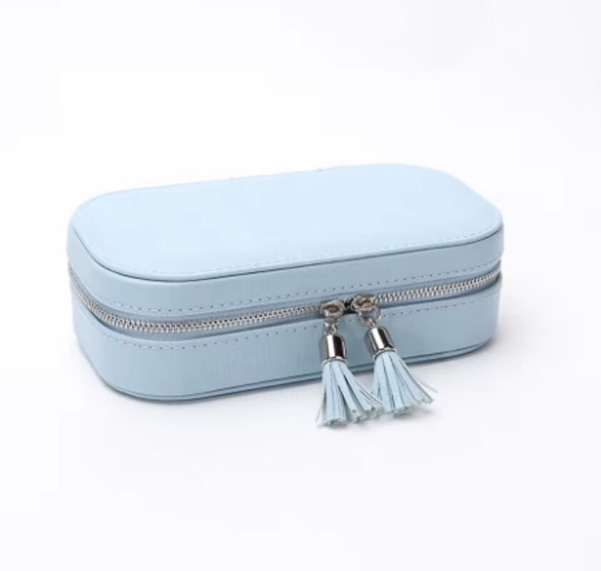 OEM Brand PU Leather Jewelry Boxes Custom Color Small Travel Jewelry Storage Box