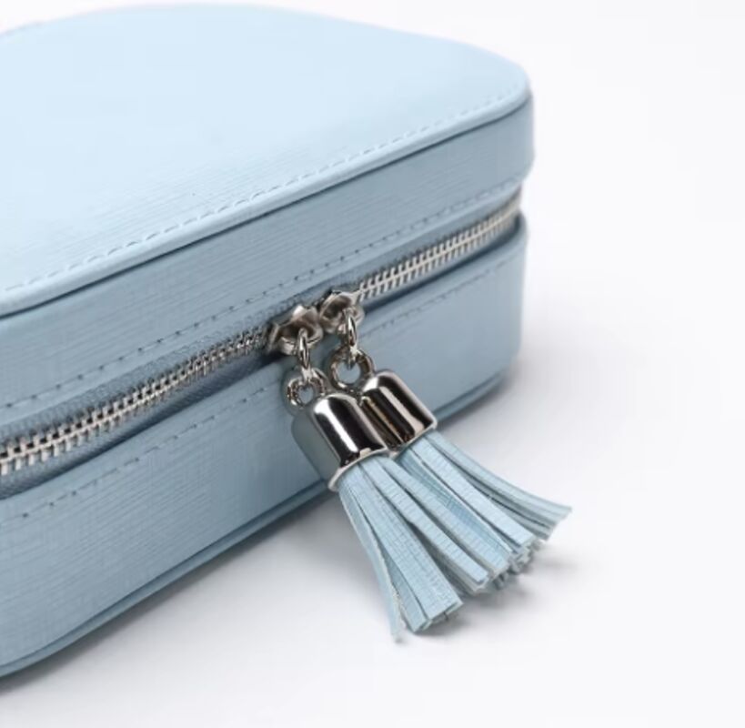 OEM Brand PU Leather Jewelry Boxes Custom Color Small Travel Jewelry Storage Box