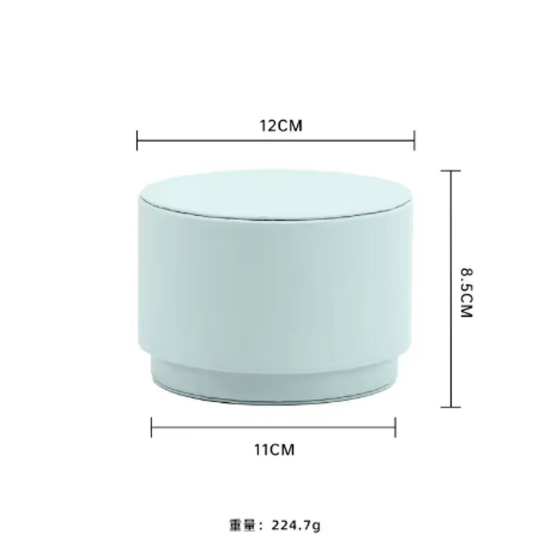 Portable Travel Leather Jewelry Boxes Modern Round Shape For Necklace Ring Organizing