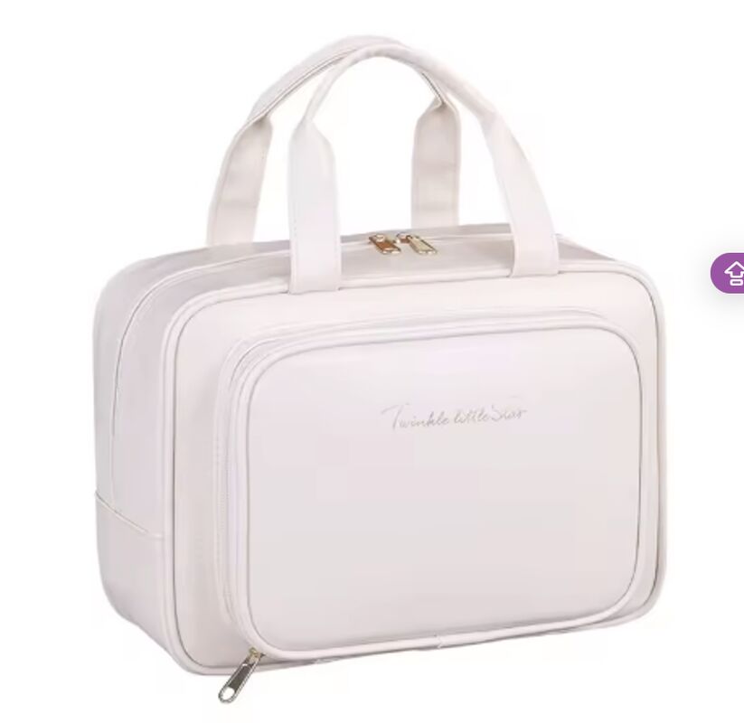 Portable PU Leather Beauty Vanity Cases Makeup Bag Organizer Large Capacity OEM Logo