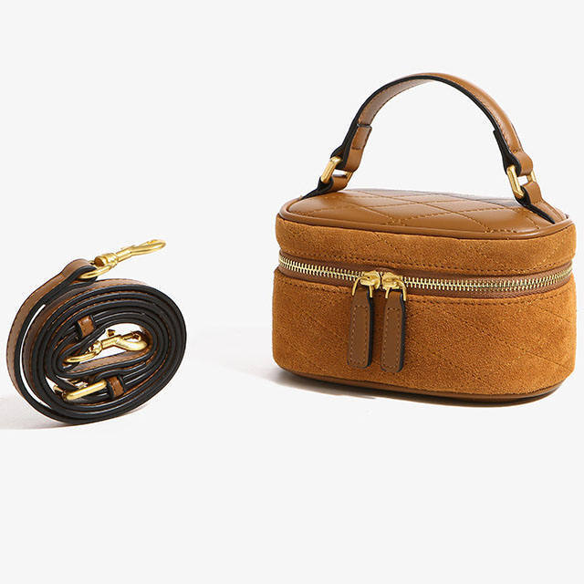 Ladies Genuine Leather Cosmetic Cases Luxury Custom Design Toiletry Beauty Bags