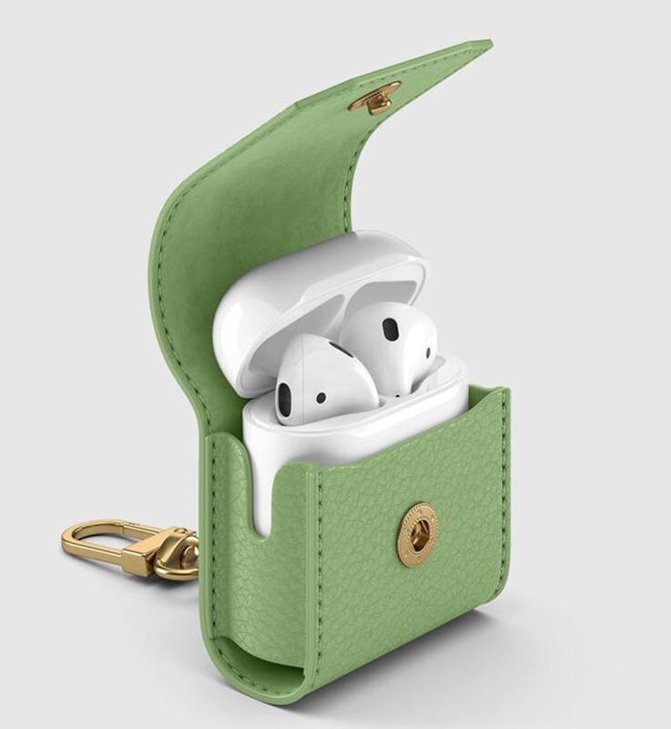 Customized Caring Leather Earphone Pods Protective Case Earphone Cover Shockproof