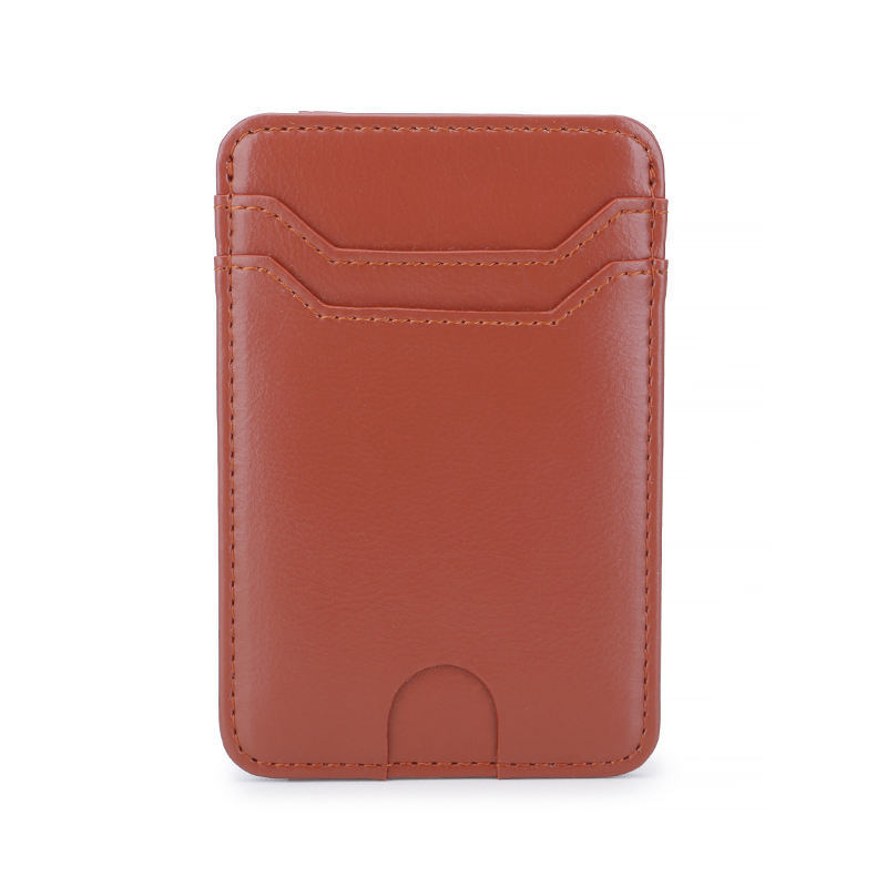 Women Men Pull Tab PU Leather Card Holders Case For Carrying Credit Cards