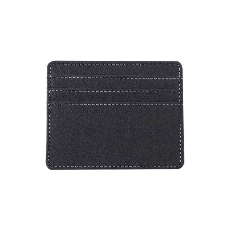 Lightweight High End PU Leather Card Case With Multiple Compartments Women Men Use