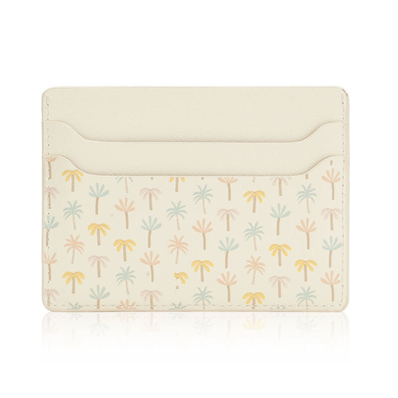 Slim Minimalist Leather Card Holders RFID Blocking Card Case Wallet Custom Logo