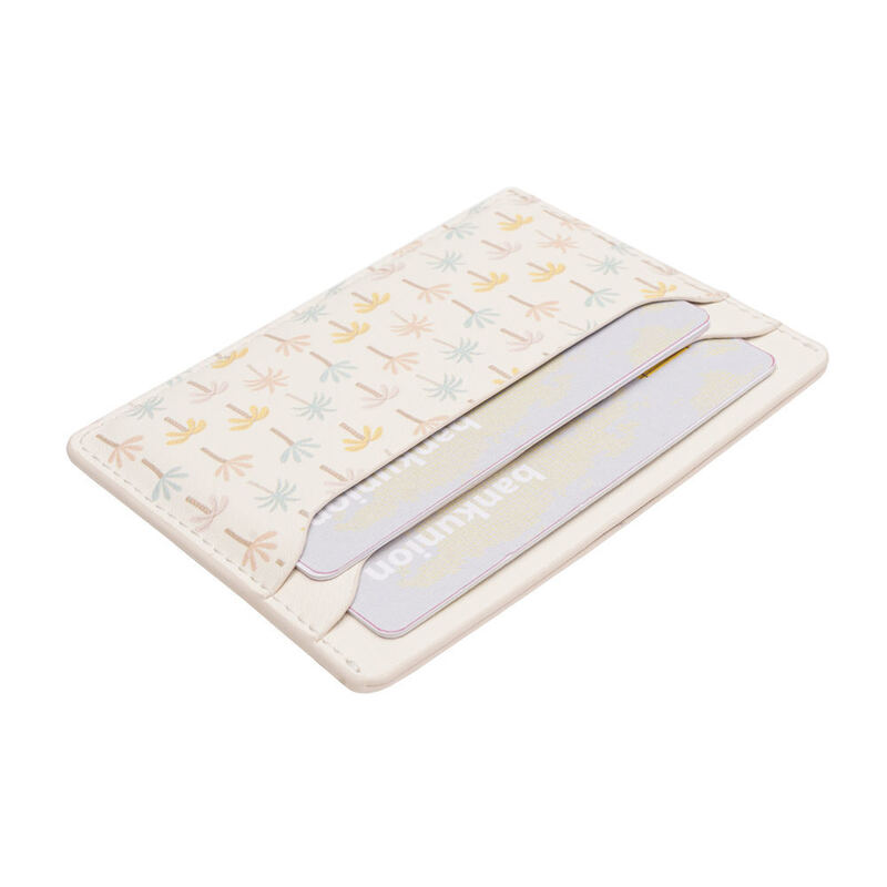 Slim Minimalist Leather Card Holders RFID Blocking Card Case Wallet Custom Logo