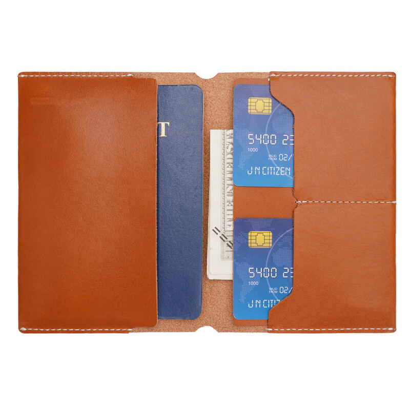 Fully Customized PU Leather Personalized Passport Card Holder Wallet Custom Color