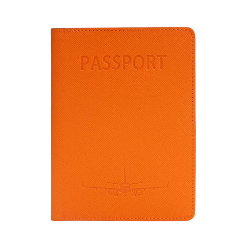Leather Credit Card Travel Passport Wallet RFID Blocking Passport Cover Fashionable Style