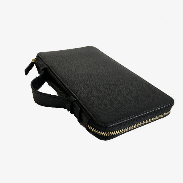 Portable Pebble Leather Passport Holders Travel Document Wallet Custom Logo CE REACH