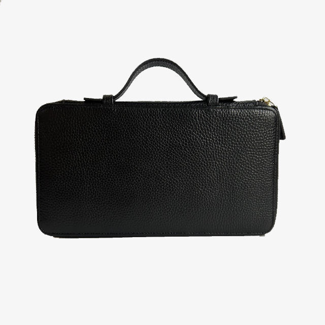 Portable Pebble Leather Passport Holders Travel Document Wallet Custom Logo CE REACH