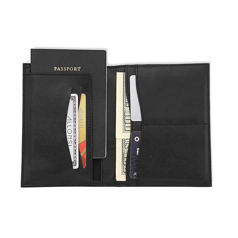 OEM PU Leather Passport Cover Slim Organizer Business Holiday Travel Wallet Custom Color