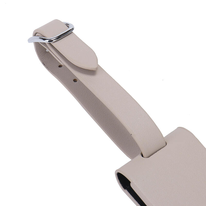 Custom Logo PU Leather Luggage Tags Name ID Label Baggage Identifier Water Resistant