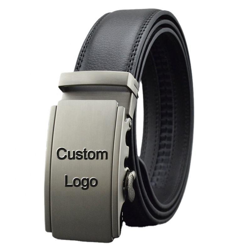 Custom Sizes Luxury Genuine Leather Belts Business Cowboy Top Grain Leather Golf Belts