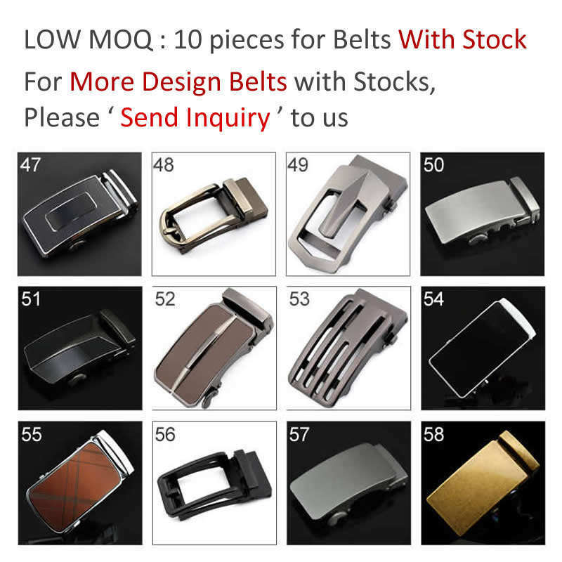 Custom Sizes Luxury Genuine Leather Belts Business Cowboy Top Grain Leather Golf Belts