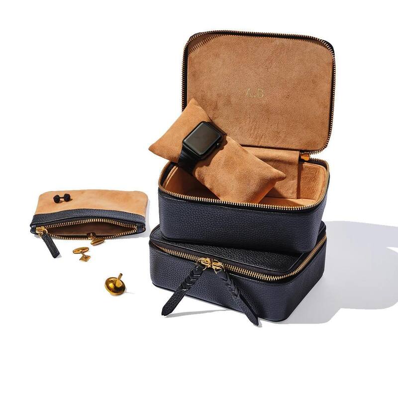 Personalized Leather Jewelry Travel Case Luxury Design For Storage And Protection Gifts