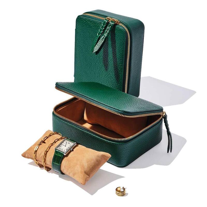 Personalized Leather Jewelry Travel Case Luxury Design For Storage And Protection Gifts