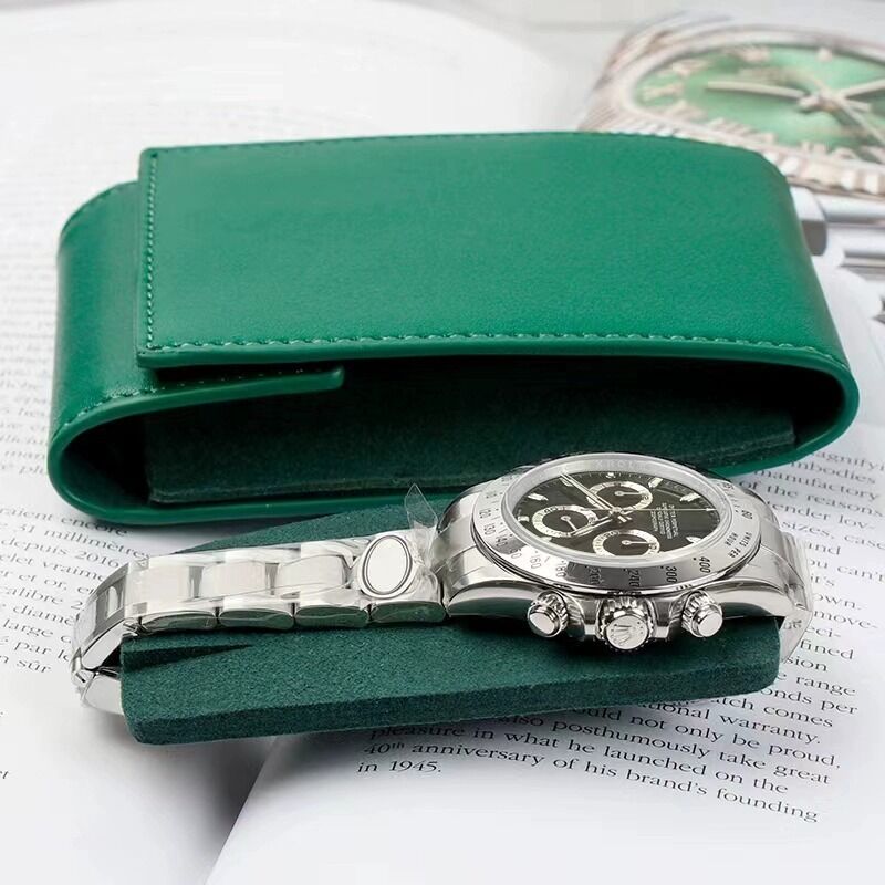 Customized leather watch storage bag, portable storage bag, dust-proof handmade watch box, green travel bag, men's and women's environmental protection