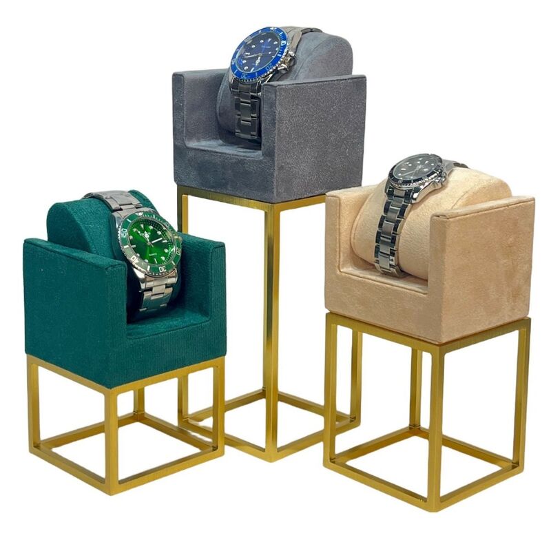 Rolex metal watch display window, live streaming props, display stand, storage rack, watch holder, high-grade gray display rack