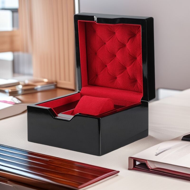 Watch Box Wholesale Window Opening PU Customized Rectangular Jewelry Packaging High end Paint Packaging Box Storage Box Gift Box