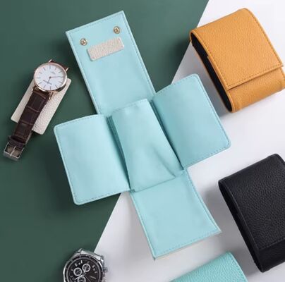 OEM Leather Watch Packaging Gift Bag Eco Friendly Leather Watch Storage Case